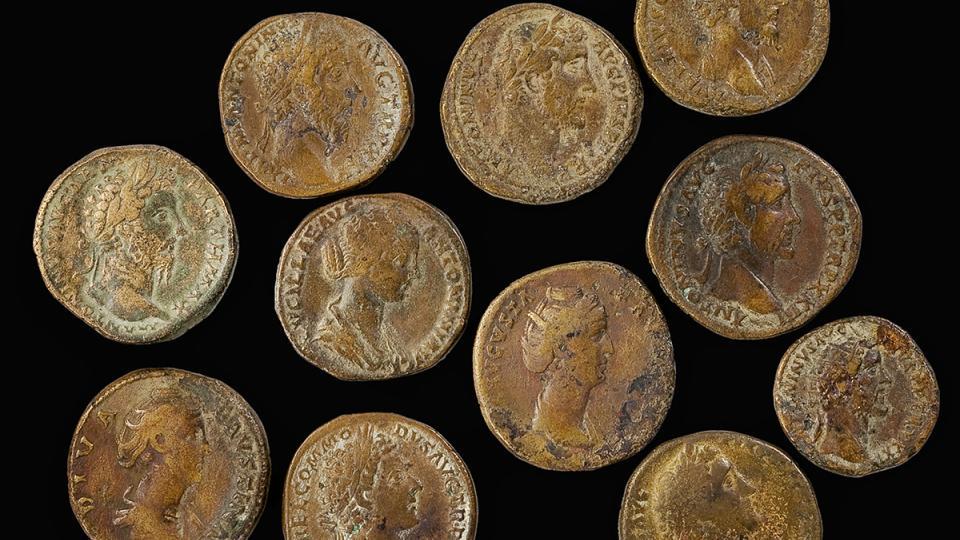 Münzen aus Risch Ibikon im Museum für Urgeschichte(n) Zug