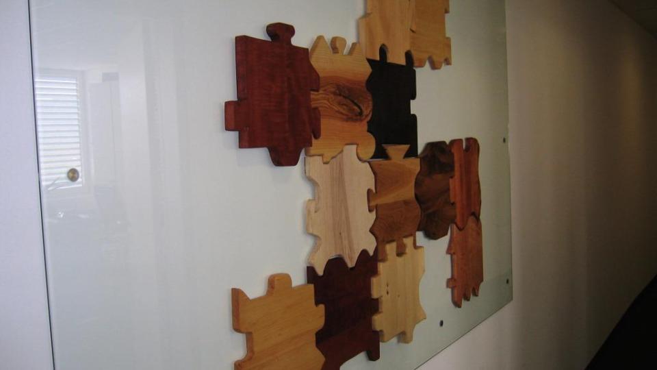 Ergebnis des Holzpuzzle-Workshops