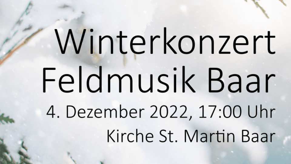 Feldmusik Baar – Winterkonzert